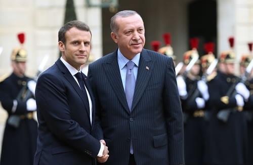 Cumhurbaşkanı Erdoğan, Fransa Elysee Sarayında