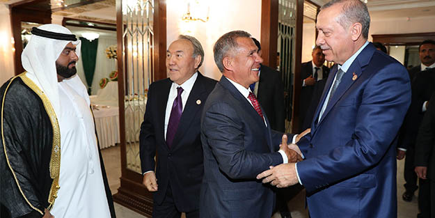 Cumhurbaşkanı Erdoğan’ın Kırgızistan temasları sürüyor