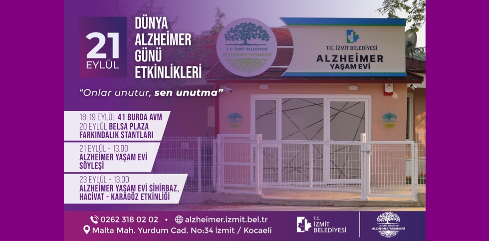 İzmit Belediyesi Alzheimer hastalığına  dikkat çekecek