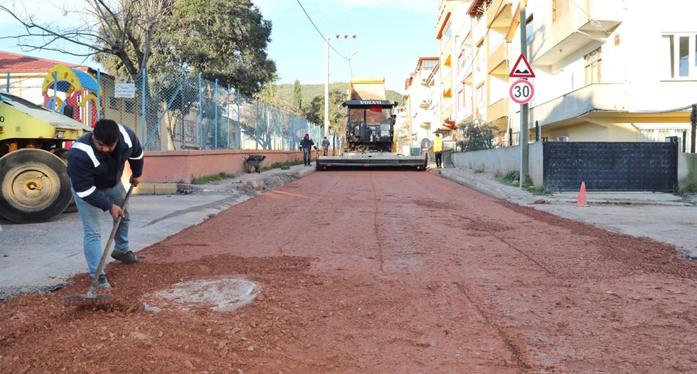 Çamlıtepe’de üstyapı çalışmaları