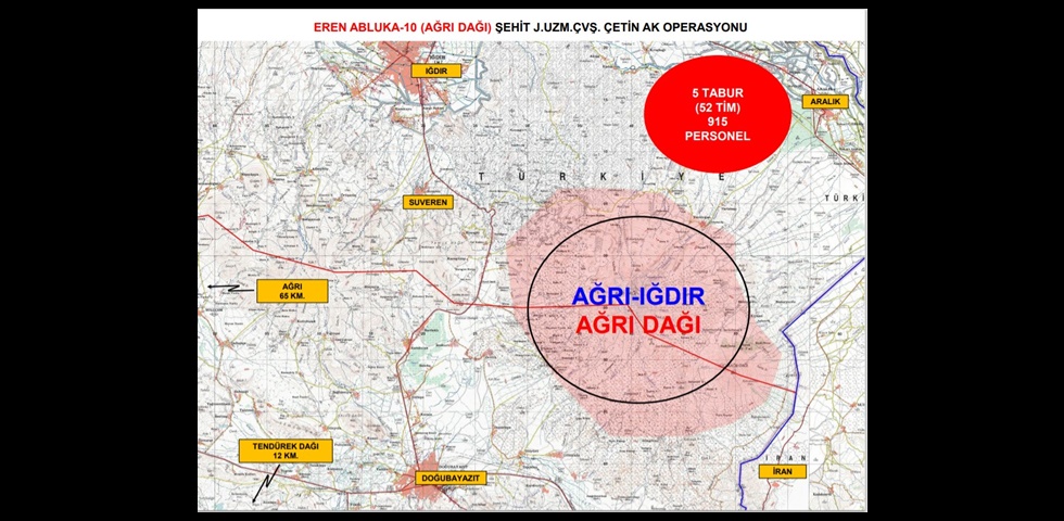 Eren Abluka-10 Ağrı Dağı Operasyonu Başlatıldı