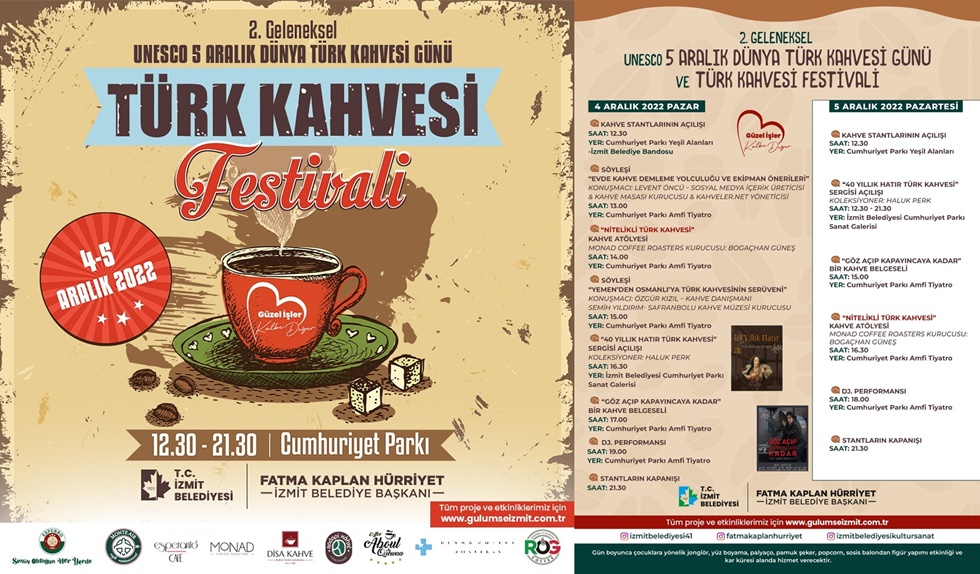 Kahveseverler 4-5 Aralık’ta  Türk Kahvesi Festivali’nde buluşuyor