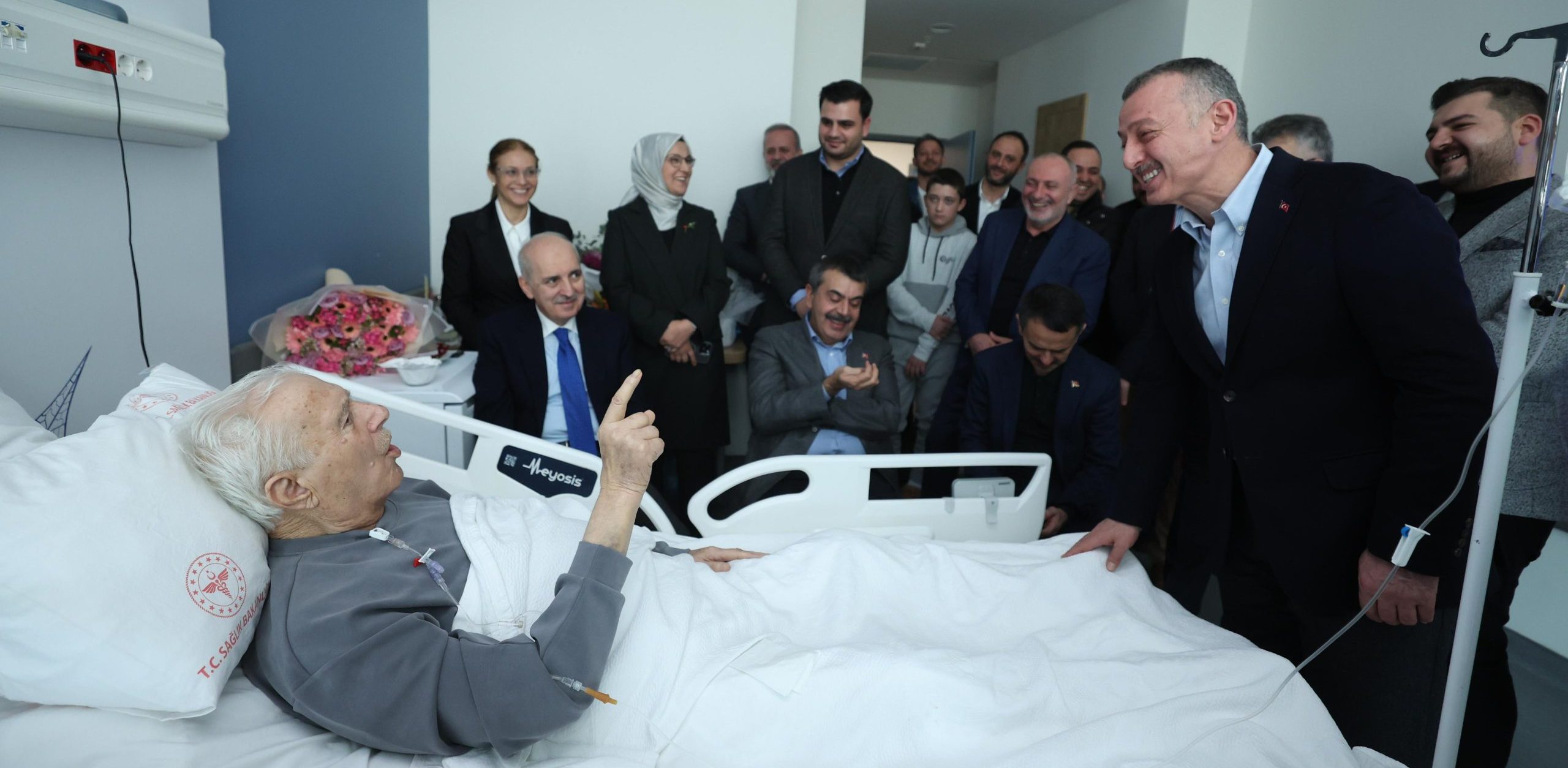 Büyükakın ve Kurtulmuş’tan Burhan Abiş’e Geçmiş Olsun Ziyareti