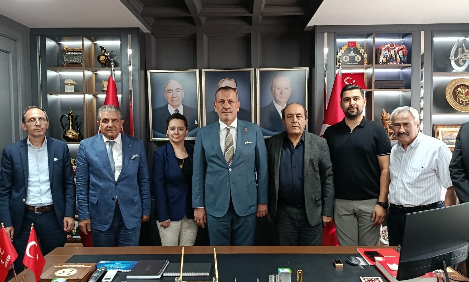 Cihanda Turan ve Osmanlı Yükseliş Federasyonu’ndan MHP Pendik İlçe Başkanı Muharrem Kır’a ziyaret