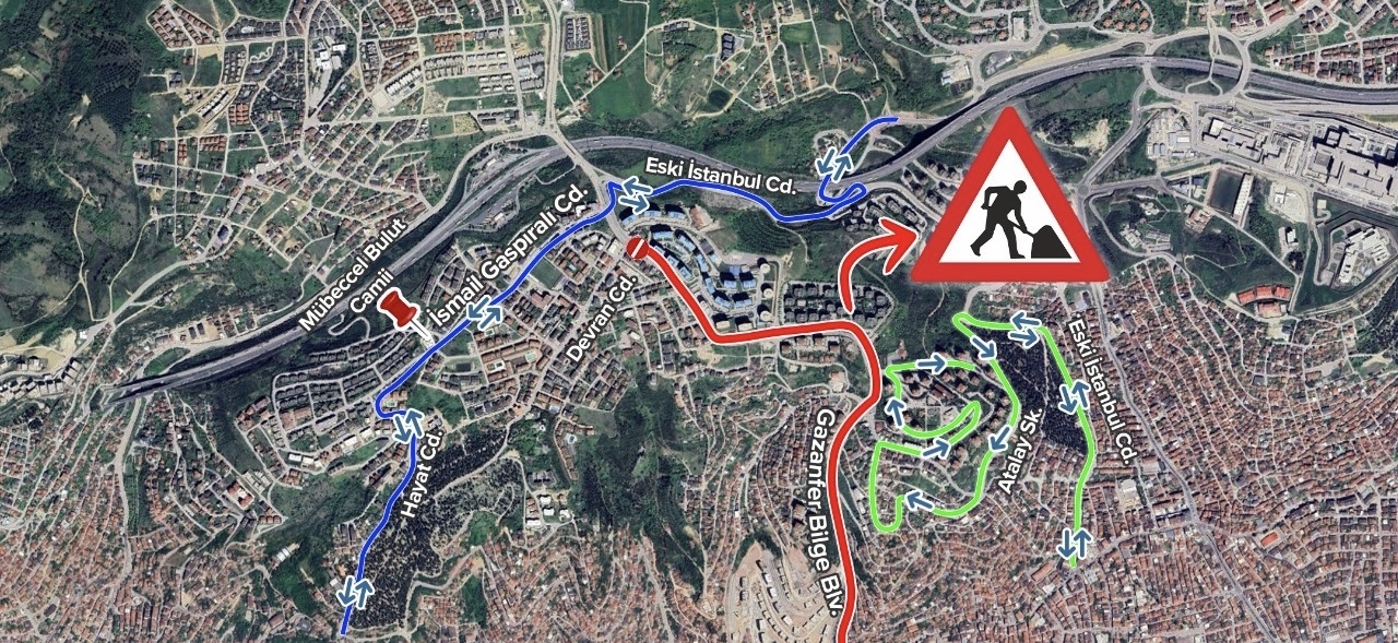 Sürücüler Dikkat! Gazanfer Bilge Bulvarı Trafiğe Kapatılıyor (İşte Alternatif Rotalar)