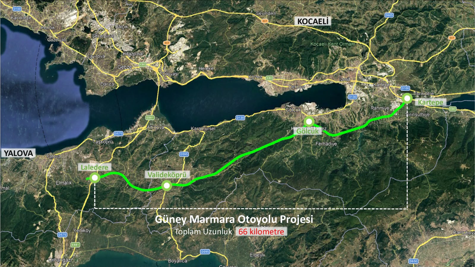 Güney Marmara Otoyolu hangi bölgelerden geçecek? Harita dikkat çekici ayrıntıları ortaya koydu