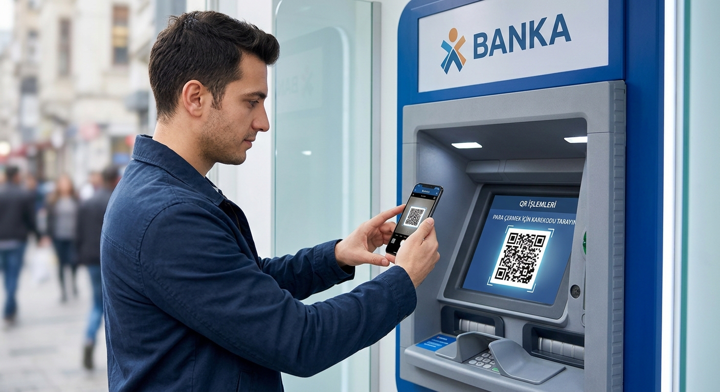 ATM’lerde Kart Dönemi Bitiyor: QR Kod ile Saniyeler İçinde Para Çekme ve Yatırma Dönemi