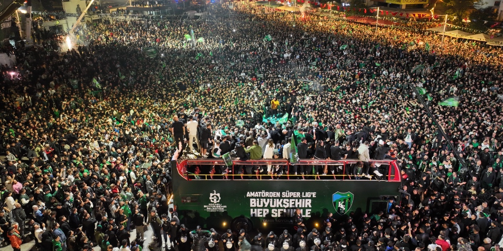 Kocaelispor’un Süper Lig heyecanı Milli İrade Meydanı’na taşınıyor