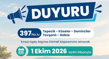397 No’lu hatın numarası değişiyor