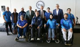 Madalya kazanan sporcular Büyükakın’ın konuğu oldu