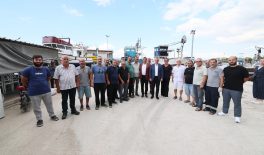 Karamürsel’de balıkçılar yeni sezon öncesi ziyaret edildi