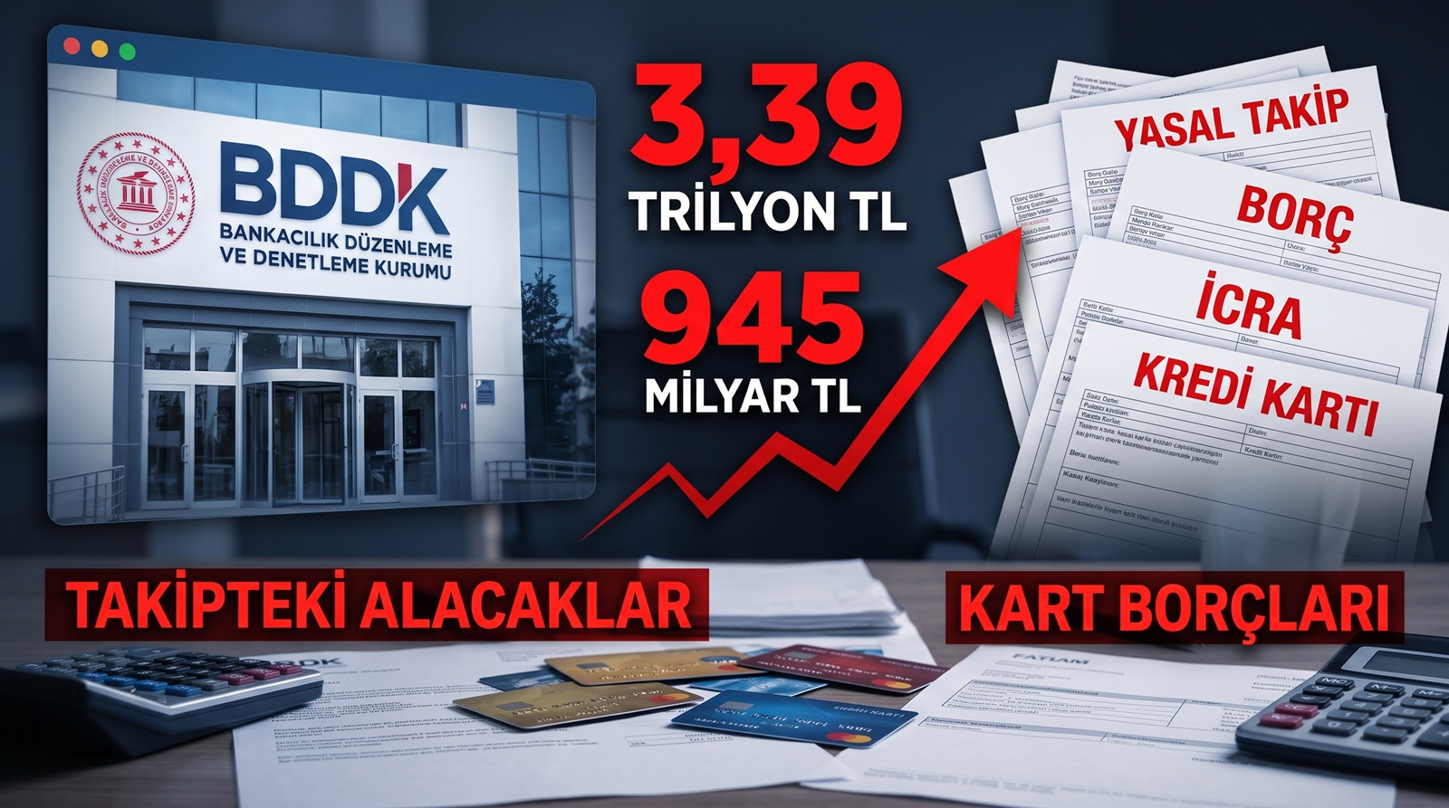 BDDK Haftalık Verilerini Açıkladı: Kredi Hacmi Artarken Takipteki Borçlar 945 Milyar TL’yi Aştı