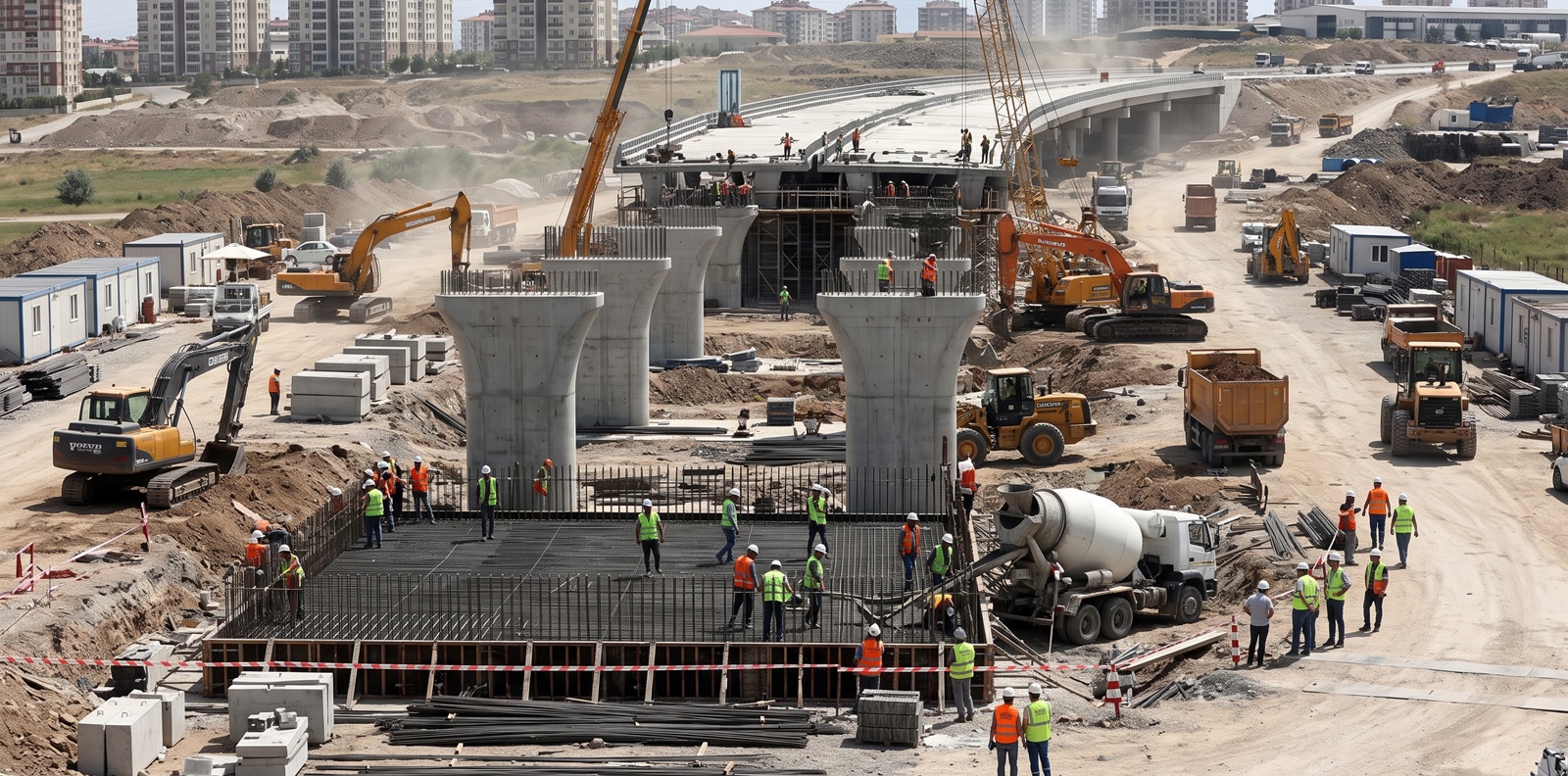 İnşaat üretiminde yıllık artış: Bina dışı yapılar yükselişi sırtladı